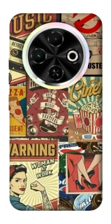 Чохол на TECNO Spark 30C Retro collage ver.2 фото 1 з 1