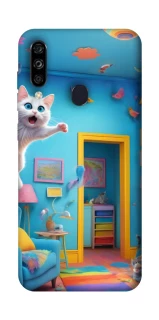 Чехол на ZTE Blade A7 (2020) crazy cat фото 1 из 1