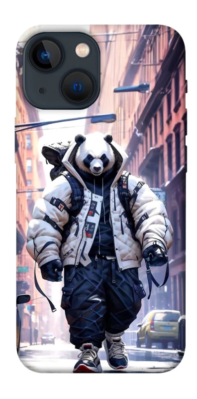 Чехол на Apple iPhone 13 mini (5.4") Панда курьер фото 1 из 1