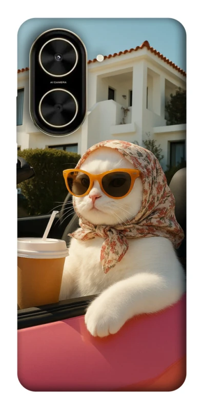 Чохол на Xiaomi Poco C71 Stylish Cat Cruise фото 1 з 1
