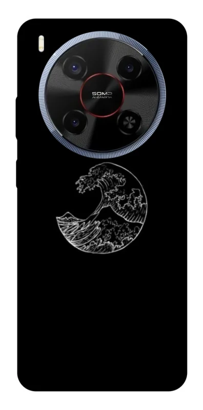 Чохол на ZTE Blade V70 Max Black tsunami фото 1 Чохол на ZTE Blade V70 Max Black tsunami фото 1 з 1
