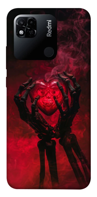 Чохол на Xiaomi Redmi 10A Heart in the hands of a skeleton фото 1 з 1