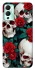 Чохол на Infinix Hot 12 Play skull and rose фото 1 з 1