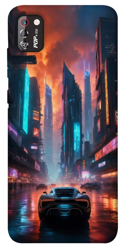 Чехол на TECNO POP 4 Pro Cyber city фото 1 из 1