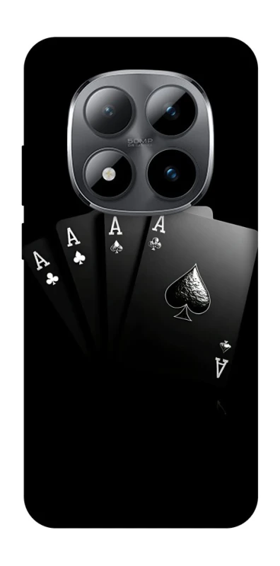 Чехол на Xiaomi Redmi Note 15 Pro 5G Black Cards фото 1 из 1