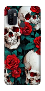 Чохол на Oppo A53 / A32 / A33 skull and rose фото 1 Чохол на Oppo A53 / A32 / A33 skull and rose фото 1 з 1