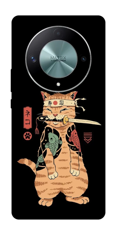 Чохол на Huawei Magic6 Lite Кіт-самурай фото 1 з 1