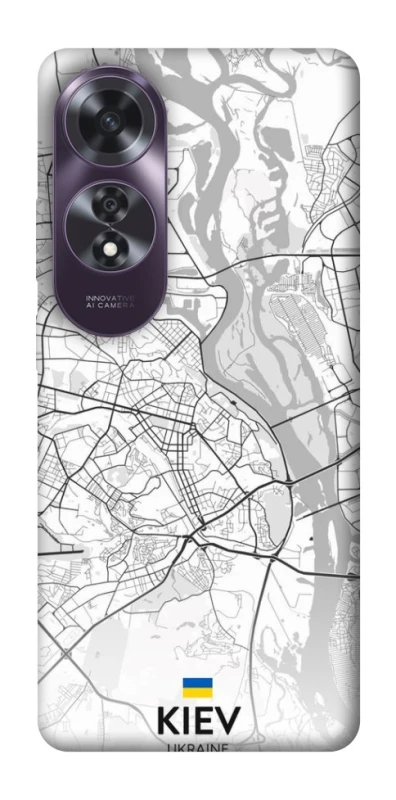 Чехол на Oppo A60 Kiev white map фото 1 из 1
