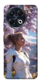 Чехол на TECNO Spark 30 Pro (KL7) Cyber space girl ver.1 фото 1 из 1