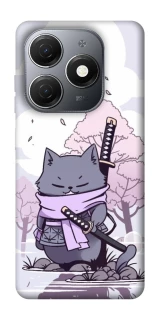 Чохол на TECNO Spark 20 Samurai cat фото 1 Чохол на TECNO Spark 20 Samurai cat фото 1 з 1