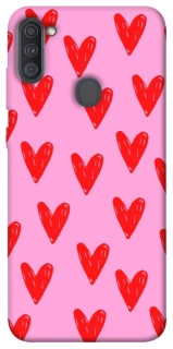 Чехол на Samsung Galaxy A11 Red hearts 2 фото 1 из 1