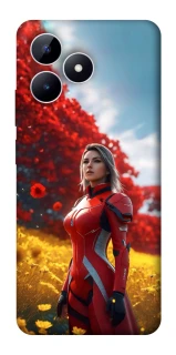 Чехол на Realme Note 50 5G Cyber space girl ver.5 фото 1 из 1