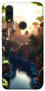 Чехол на Xiaomi Redmi 7 Minecraft sunset фото 1 из 1