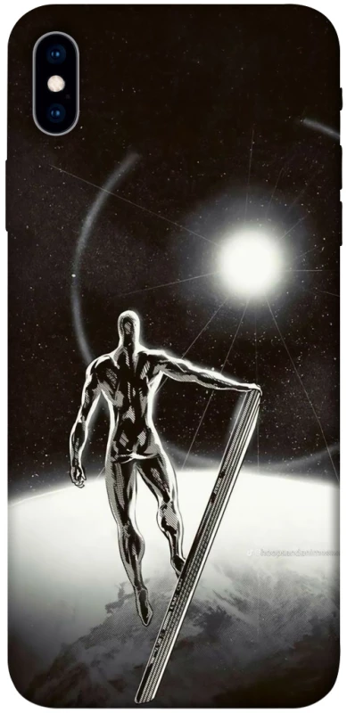 Чехол на Apple iPhone XS Max (6.5") Серебряный сёрфер фото 1 из 1