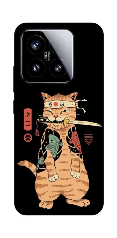 Чохол на Xiaomi 15 Кіт-самурай фото 1 з 1