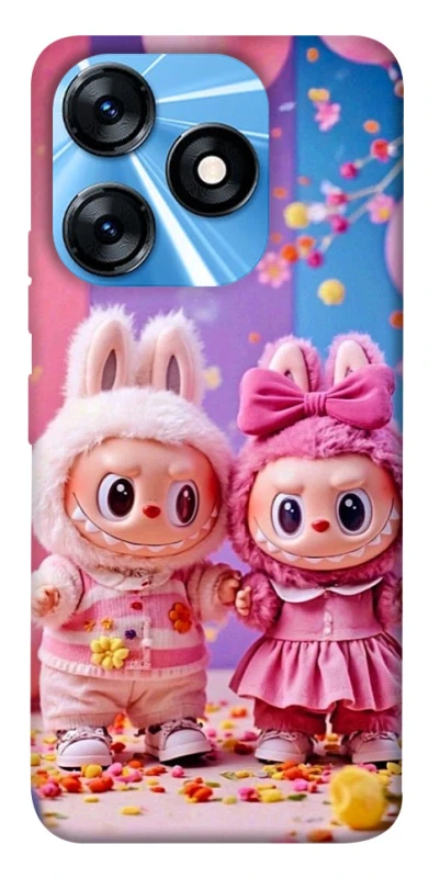 Чехол на TECNO Spark 10 Labubu twins ver.2 фото 1 из 1