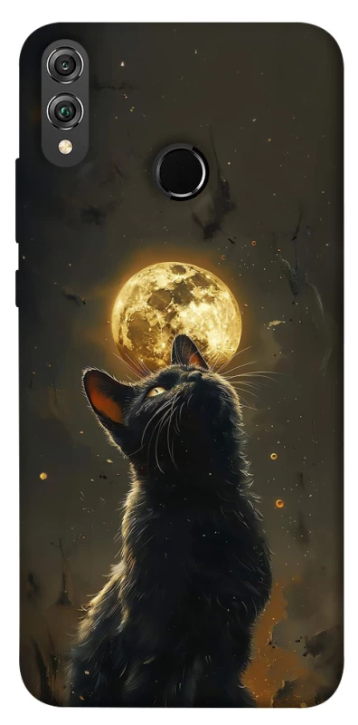 Чохол на Huawei Honor 8X Кіт під місяцем v2 фото 1 з 1