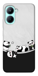 Чохол на Realme C33 Four pandas фото 1 з 1