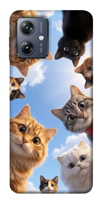 Чохол на Motorola Moto G54 Cats фото 1 з 1
