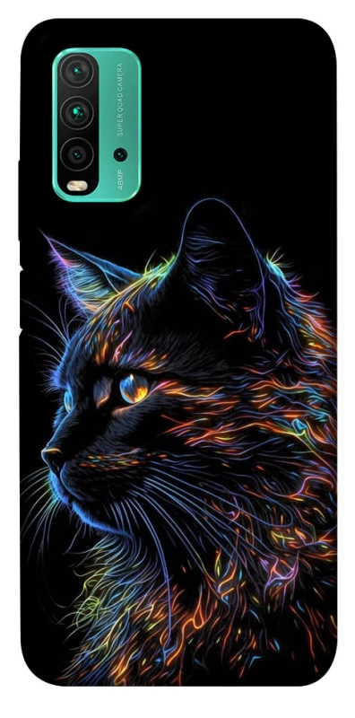 Чохол на Xiaomi Redmi Note 9 4G / Redmi 9 Power Чорний кіт фото 1 з 1