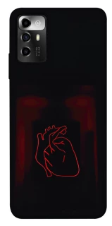 Чехол на ZTE Blade V40 Vita Красное сердце фото 1 из 1