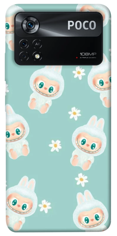 Чохол на Xiaomi Poco X4 Pro 5G Labubu Green фото 1 з 1