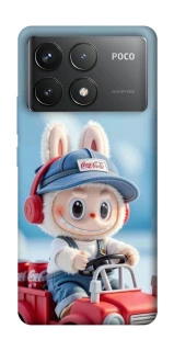 Чохол на Xiaomi Poco F6 Pro Labubu in the car фото 1 з 1