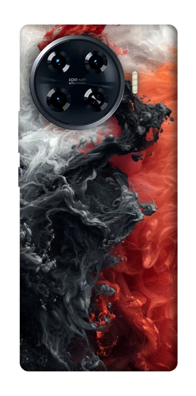 Чохол на TECNO Spark 20 Pro+ Black and Red фото 1 з 1