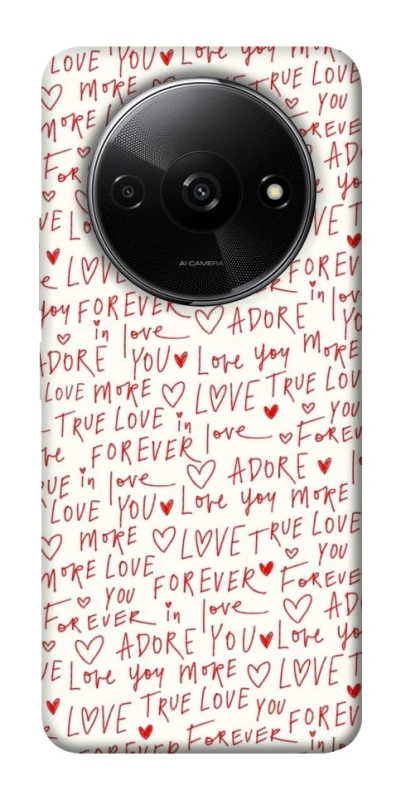 Чохол на Xiaomi Redmi A3 Love aesthetic ver.4 фото 1 з 1