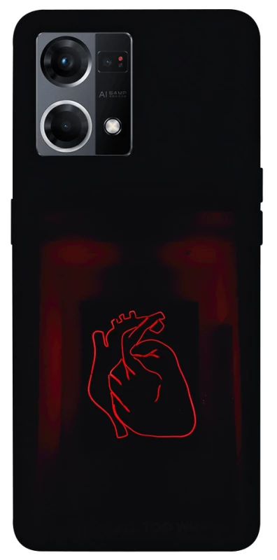 Чехол на Oppo Reno 7 4G Красное сердце фото 1 из 1