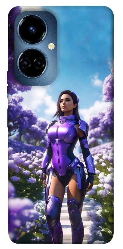 Чохол на TECNO Camon 19 Cyber space girl ver.4 фото 1 з 1