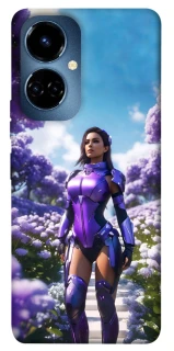 Чехол на TECNO Camon 19 Cyber space girl ver.4 фото 1 из 1