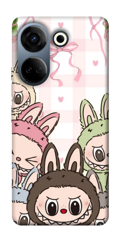 Чохол на TECNO Camon 20 Pro (CK7n) All Labubu 2 фото 1 з 1