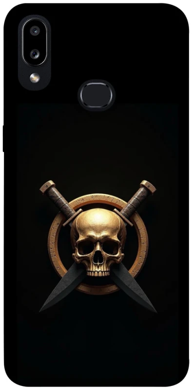 Чохол на Samsung Galaxy A10s Golden Skull фото 1 з 1