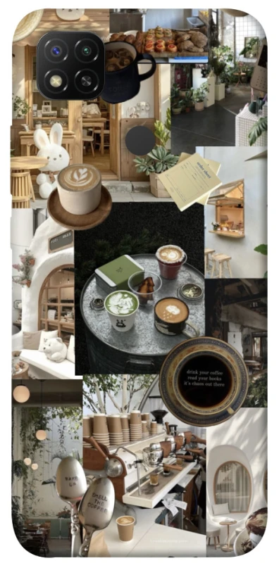 Чохол на Xiaomi Redmi 9C Coffee collage ver.4 фото 1 з 1
