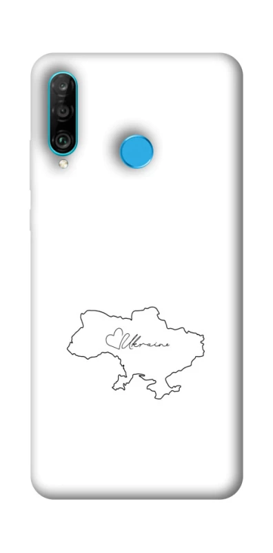 Чохол на Huawei P30 lite Ukraine map фото 1 з 1