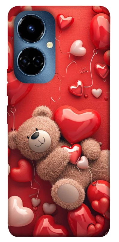 Чохол на TECNO Camon 19 Pro bear in hearts фото 1 з 1