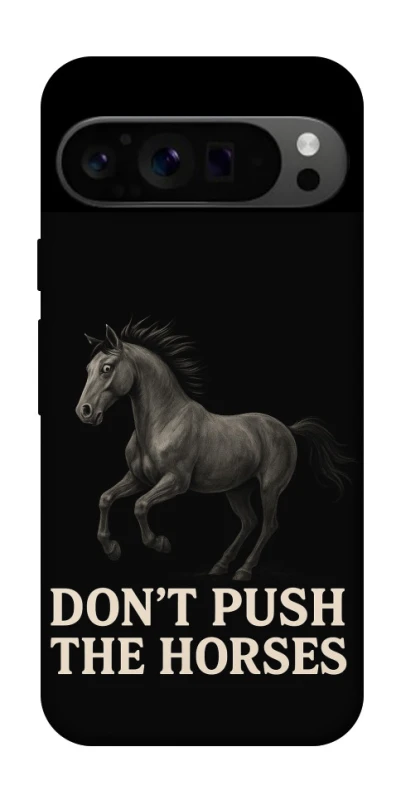 Чехол на Google Pixel 9 Pro Don't push the horses фото 1 из 1