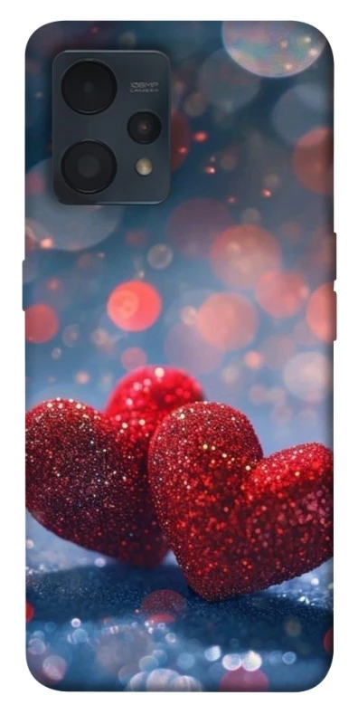 Чохол на Realme 9 4G / 9 Pro+ Red hearts фото 1 з 1
