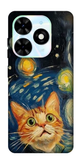 Чехол на TECNO Spark Go 2024 paint cat фото 1 из 1