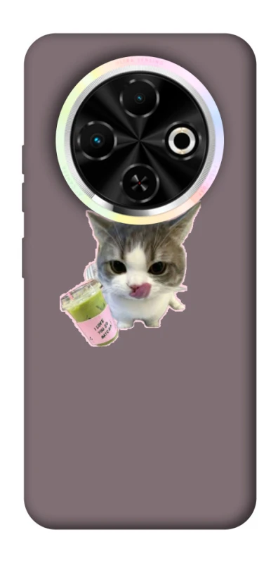 Чехол на TECNO Spark 30C cat matcha фото 1 из 1