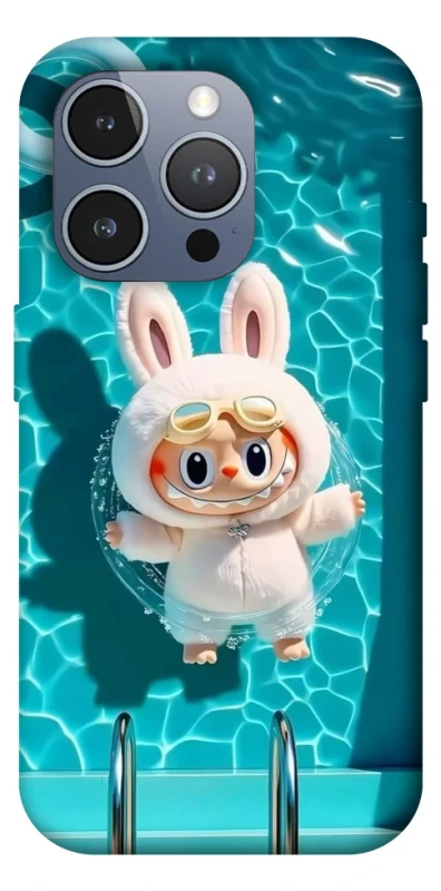 Чохол на Apple iPhone 16 Pro Max Labubu in the pool ver.2 фото 1 з 1