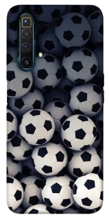 Чехол на Realme X3 SuperZoom Футбольные мячи фото 1 из 1