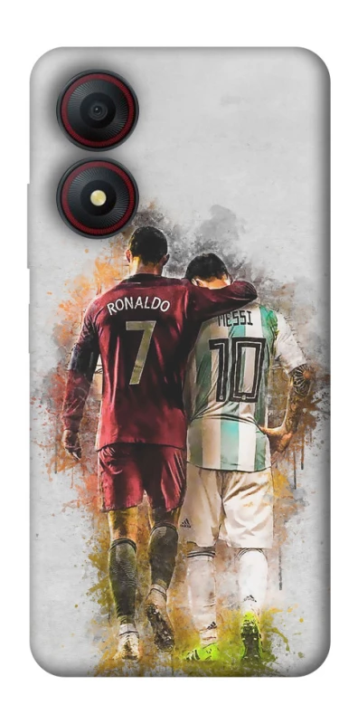 Чохол на ZTE Blade A34 4G Ronaldo та Messi фото 1 з 1