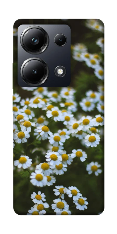 Чохол на Xiaomi Poco M6 Pro 4G Ромашки v13 фото 1 з 1