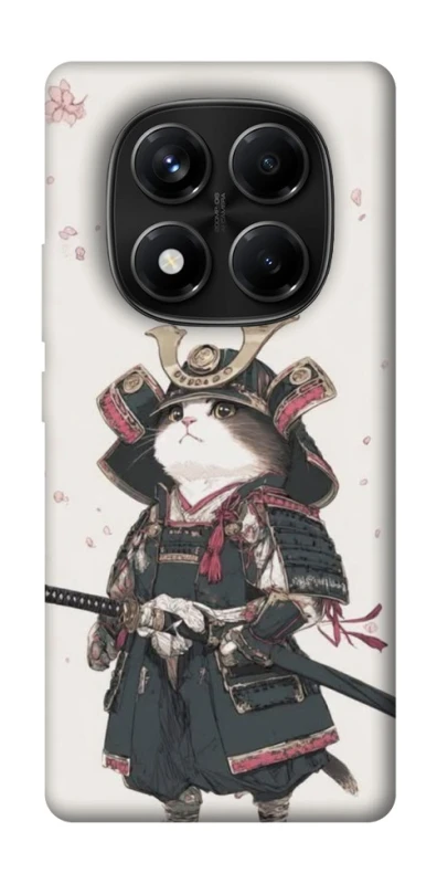 Чехол на Xiaomi Redmi Note 14 Pro 4G Samurai Cat Warrior фото 1 из 1