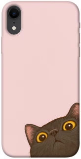Чехол на Apple iPhone XR (6.1") Peeping cat фото 1 Чехол на Apple iPhone XR (6.1") Peeping cat фото 1 из 1