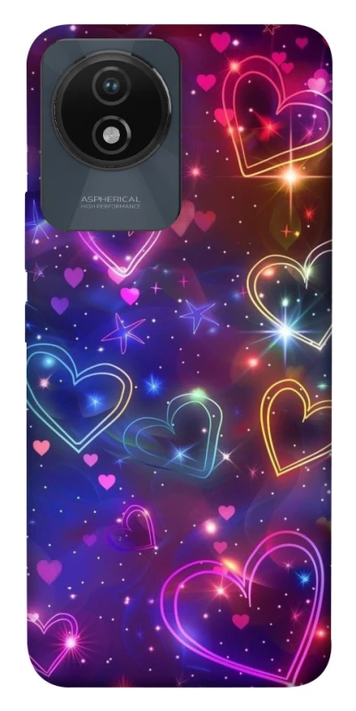 Чохол на Vivo Y02 Drawn hearts фото 1 з 1