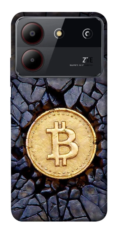 Чохол на ZTE Blade A54 4G Bitcoin cracks фото 1 з 1