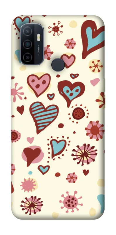 Чохол на Oppo A53 / A32 / A33 Pretty hearts фото 1 з 1